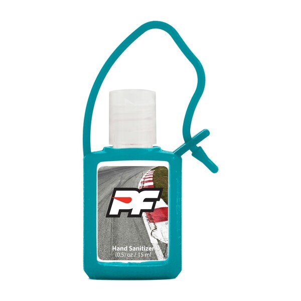 Travel Antibacterial Gel Hand Sanitizer w/ Carry Strap, .5oz.