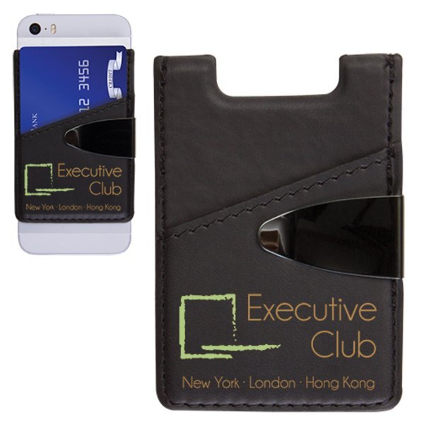 Deluxe Leatherette Cell Phone Wallet & Money Clip