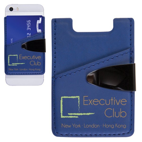 Deluxe Leatherette Cell Phone Wallet & Money Clip