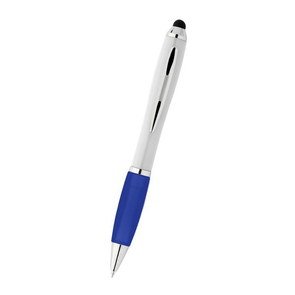 Twist Action Stylus Grip Pen w/Antimicrobial Additive