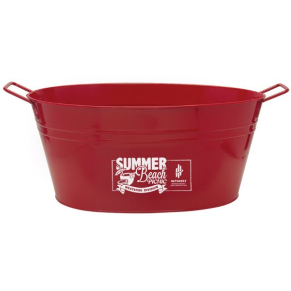 Galvanized Metal Tub, 15 Qt