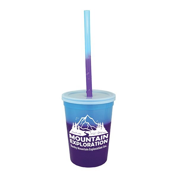 Mood Stadium Cup, Straw, & Lid Set, 12oz.
