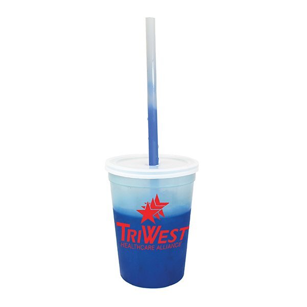 Mood Stadium Cup, Straw, & Lid Set, 12oz.