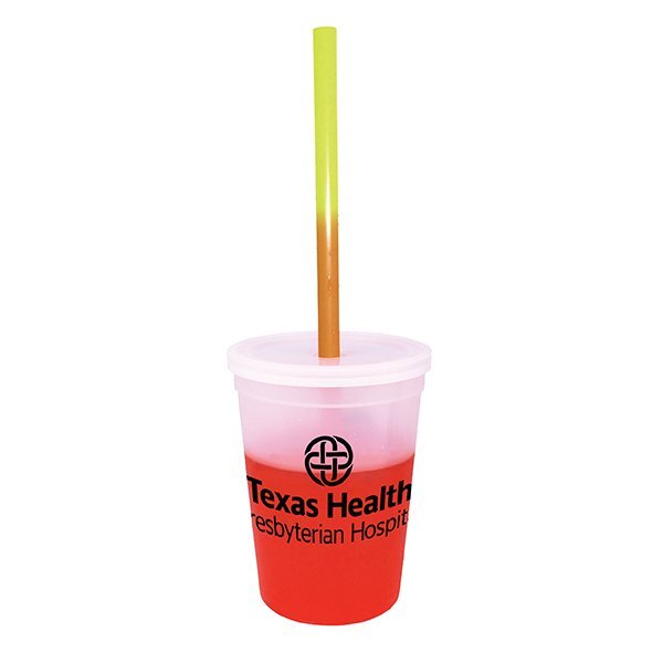 Mood Stadium Cup, Straw, & Lid Set, 12oz.