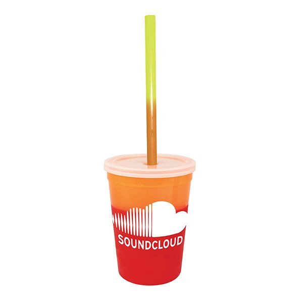 Mood Stadium Cup, Straw, & Lid Set, 12oz.