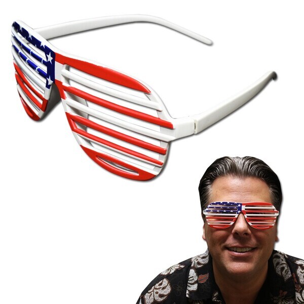 Patriotic Shutter Shade Glasses