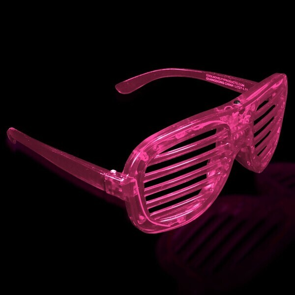 Light Up Slotted Shutter Shade Glasses