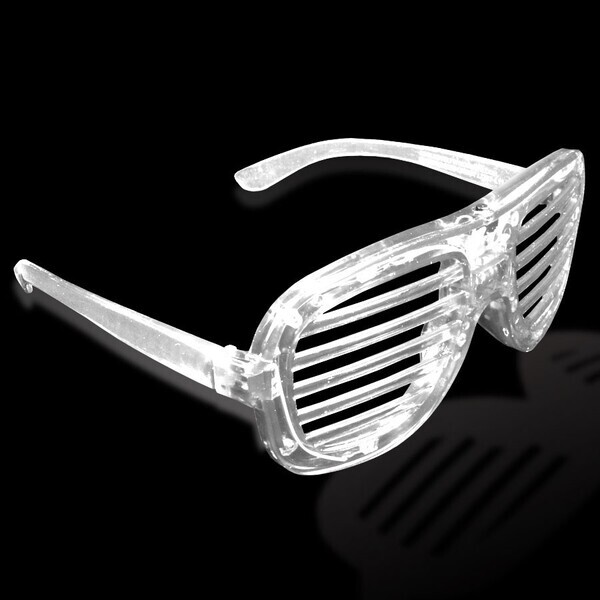 Light Up Slotted Shutter Shade Glasses