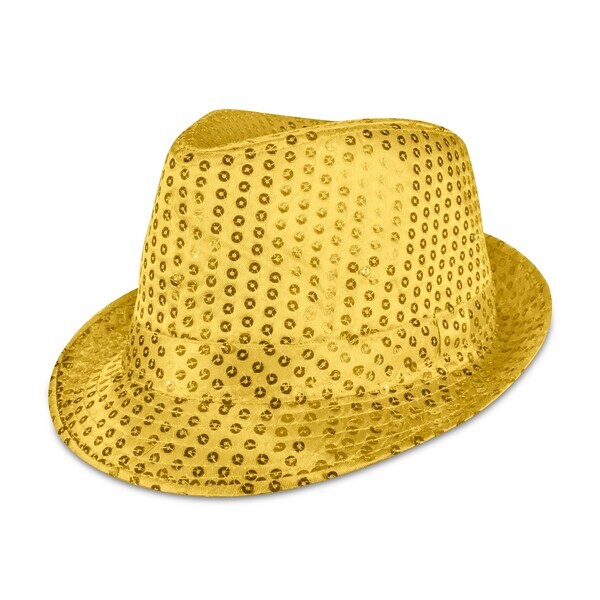 Sequin LED Fedora Hat
