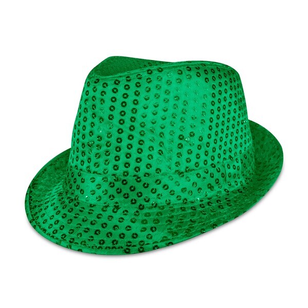 Sequin LED Fedora Hat
