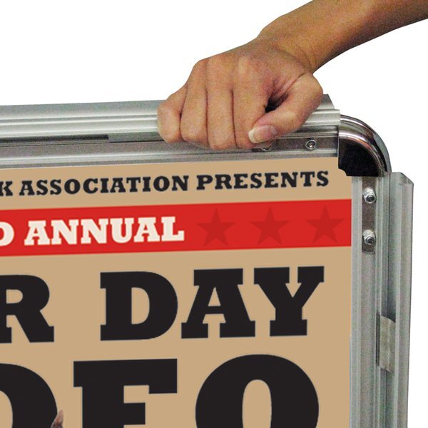 Outdoor Flex Sign with Ballast Base