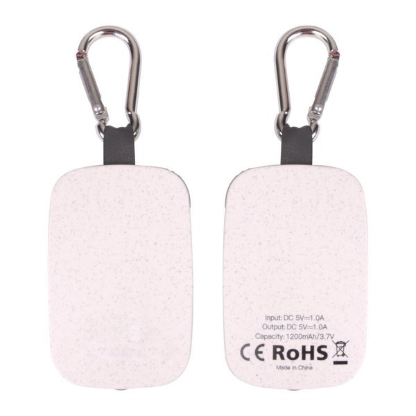 Flip P1200 Wheat Straw Power Bank, 1200mAh