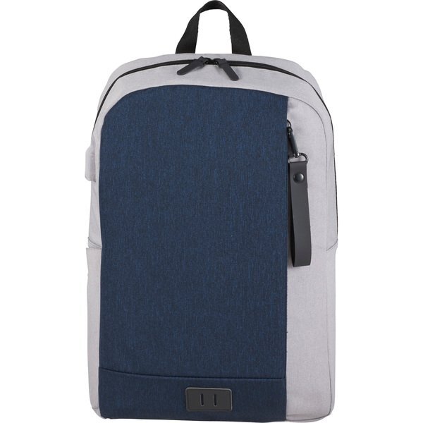 NBN Whitby Slim 15" PolyCanvas Computer Backpack w/ USB Port