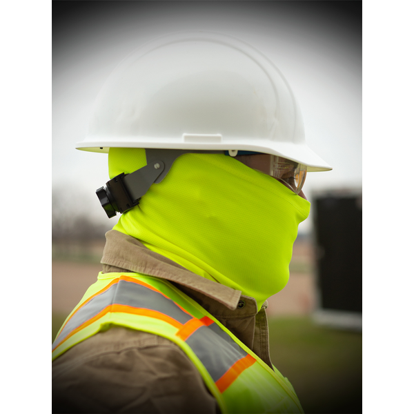 High Visibility Double Layer Face Mask/Neck Gaiter with Cinch Cord