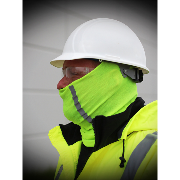 High Visibility Face Mask/Neck Gaiter with Reflective Stripe