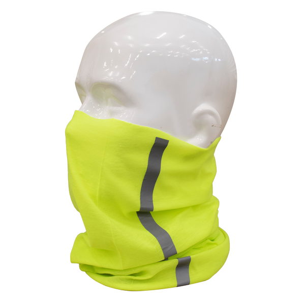 High Visibility Face Mask/Neck Gaiter with Reflective Stripe