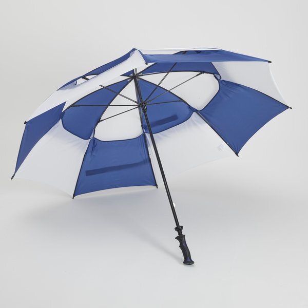 Challenger- Checkerboard Panels- Manual Open Golf Umbrella, 62" Arc