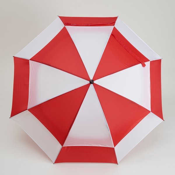 Challenger- Checkerboard Panels- Manual Open Golf Umbrella, 62" Arc