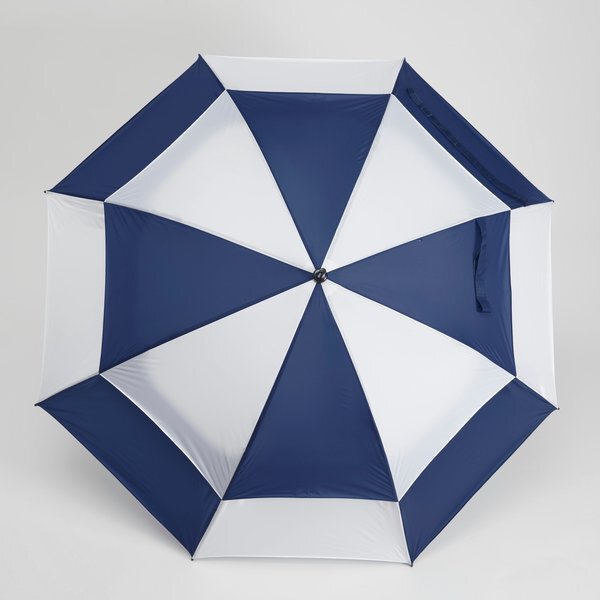 Challenger- Checkerboard Panels- Manual Open Golf Umbrella, 62" Arc