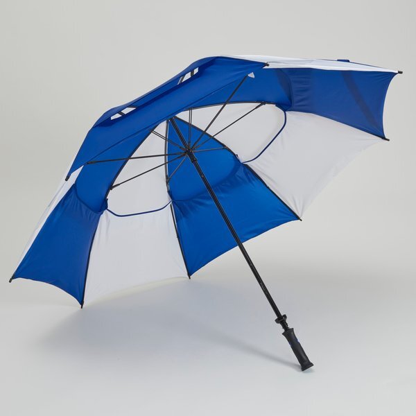 Challenger- Alternating Panels- Manual Open Golf Umbrella, 62" Arc