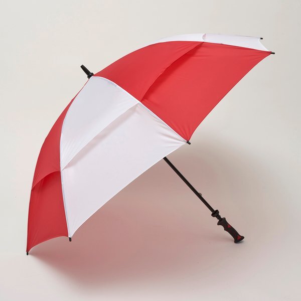Challenger- Alternating Panels- Manual Open Golf Umbrella, 62" Arc