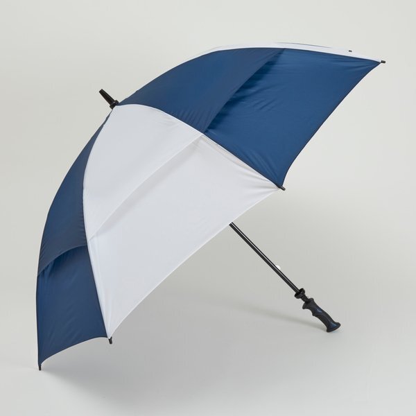 Challenger- Alternating Panels- Manual Open Golf Umbrella, 62" Arc