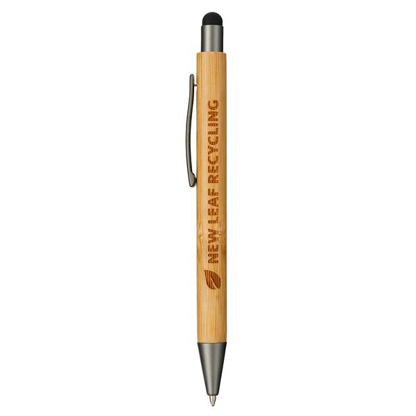 Bamboo Quick-Dry Gel Ballpoint Stylus Pen