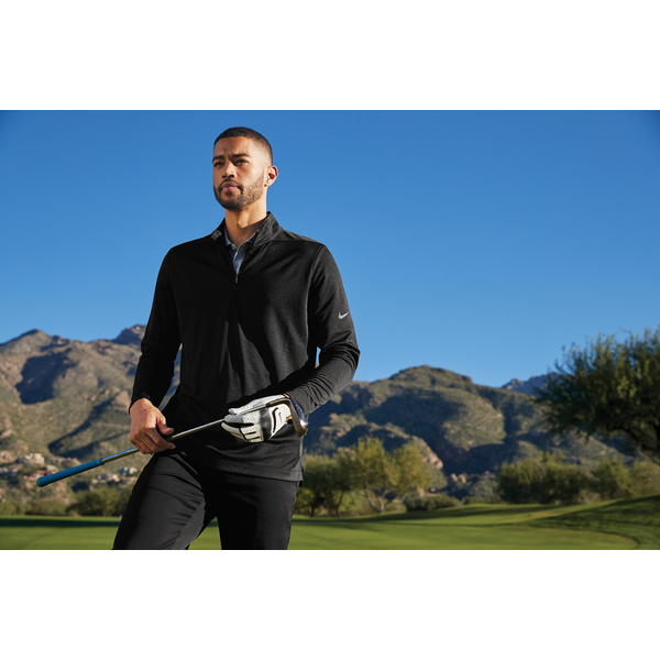 NIKE® Dri-FIT 1/2 Zip Polyester Men's Cover-Up