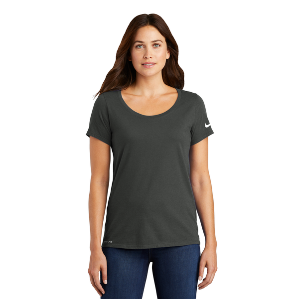 NIKE® Dri-FIT Cotton/Poly Ladies' Scoop Neck Tee