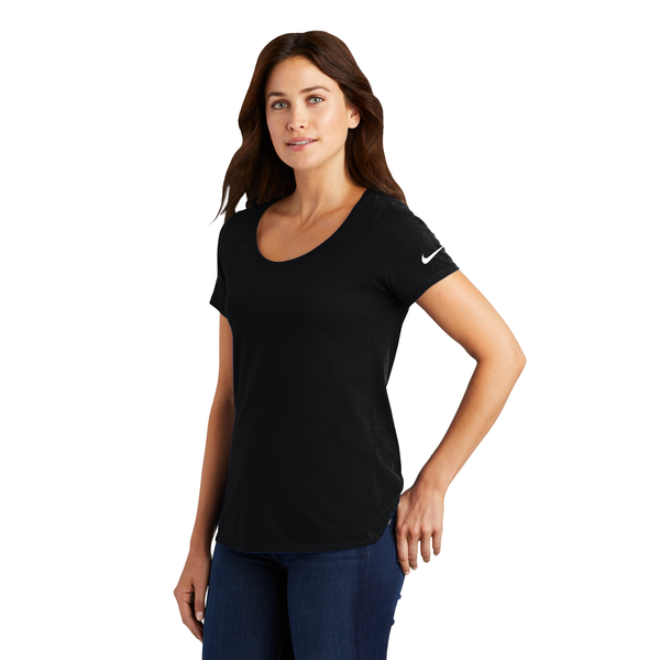 NIKE® Dri-FIT Cotton/Poly Ladies' Scoop Neck Tee