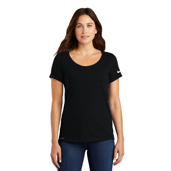 NIKE® Dri-FIT Cotton/Poly Ladies' Scoop Neck Tee