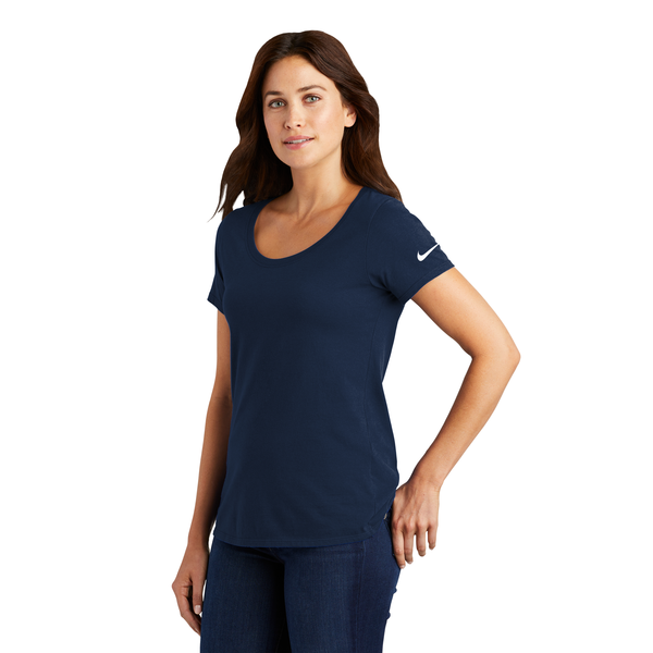 NIKE® Dri-FIT Cotton/Poly Ladies' Scoop Neck Tee