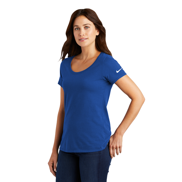 NIKE® Dri-FIT Cotton/Poly Ladies' Scoop Neck Tee