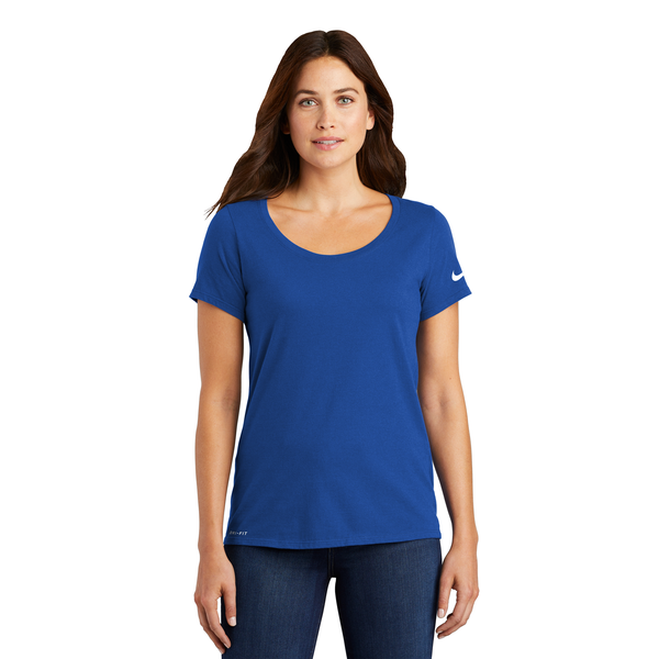 NIKE® Dri-FIT Cotton/Poly Ladies' Scoop Neck Tee