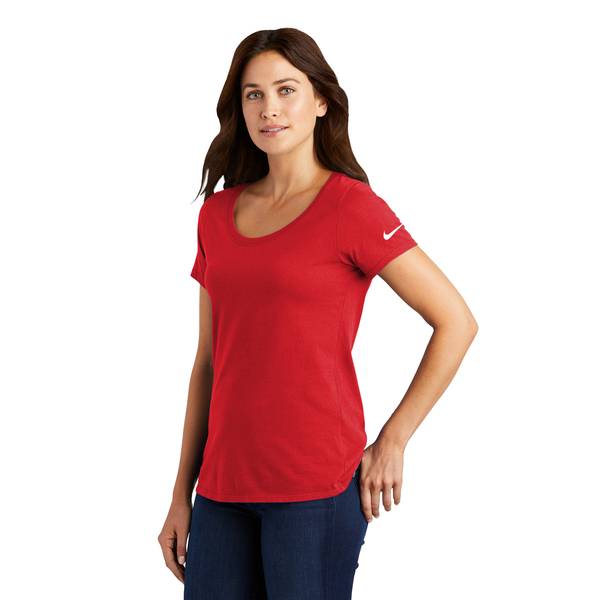 NIKE® Dri-FIT Cotton/Poly Ladies' Scoop Neck Tee