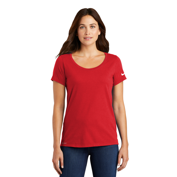 NIKE® Dri-FIT Cotton/Poly Ladies' Scoop Neck Tee