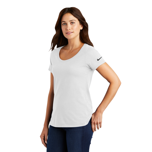 NIKE® Dri-FIT Cotton/Poly Ladies' Scoop Neck Tee