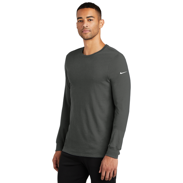 NIKE® Dri-FIT Cotton/Poly Long Sleeve Men's Tee