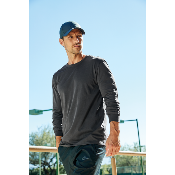NIKE® Dri-FIT Cotton/Poly Long Sleeve Men's Tee