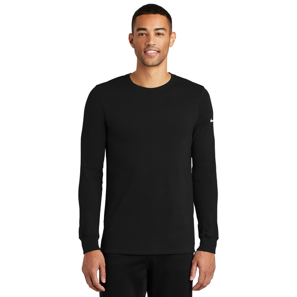 NIKE® Dri-FIT Cotton/Poly Long Sleeve Men's Tee