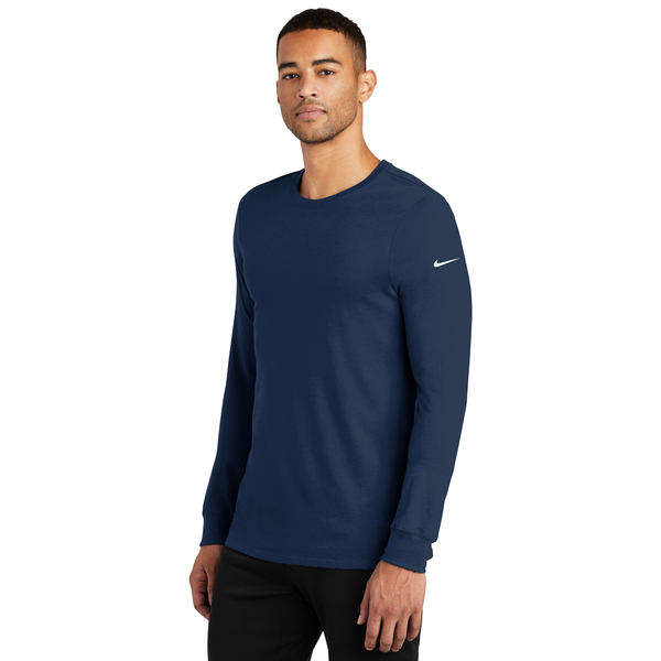 NIKE® Dri-FIT Cotton/Poly Long Sleeve Men's Tee