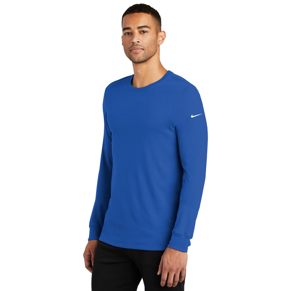 NIKE® Dri-FIT Cotton/Poly Long Sleeve Men's Tee