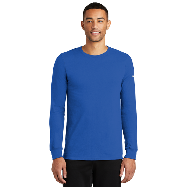 NIKE® Dri-FIT Cotton/Poly Long Sleeve Men's Tee