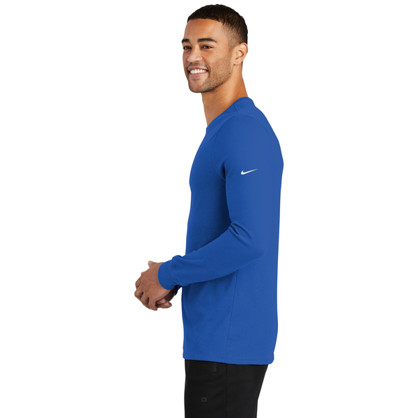 NIKE® Dri-FIT Cotton/Poly Long Sleeve Men's Tee