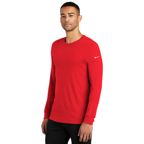 NIKE® Dri-FIT Cotton/Poly Long Sleeve Men's Tee