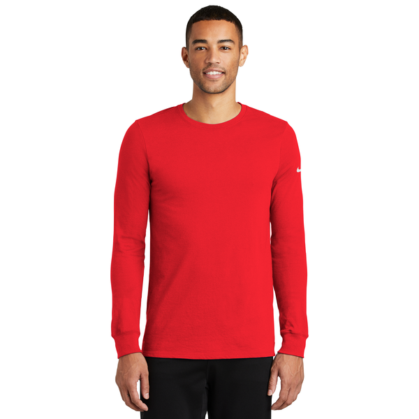 NIKE® Dri-FIT Cotton/Poly Long Sleeve Men's Tee