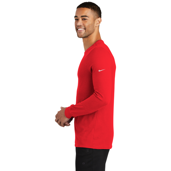 NIKE® Dri-FIT Cotton/Poly Long Sleeve Men's Tee