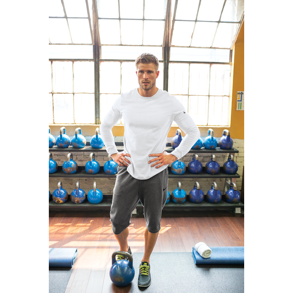 NIKE® Dri-FIT Cotton/Poly Long Sleeve Men's Tee