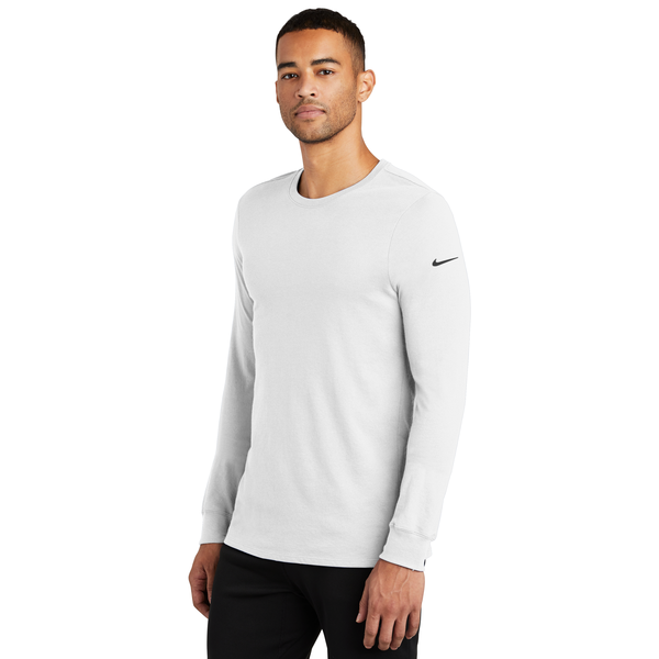 NIKE® Dri-FIT Cotton/Poly Long Sleeve Men's Tee
