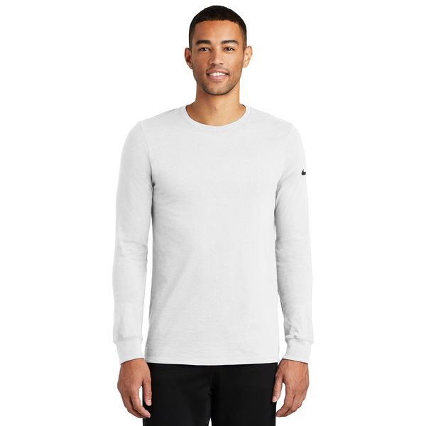 NIKE® Dri-FIT Cotton/Poly Long Sleeve Men's Tee